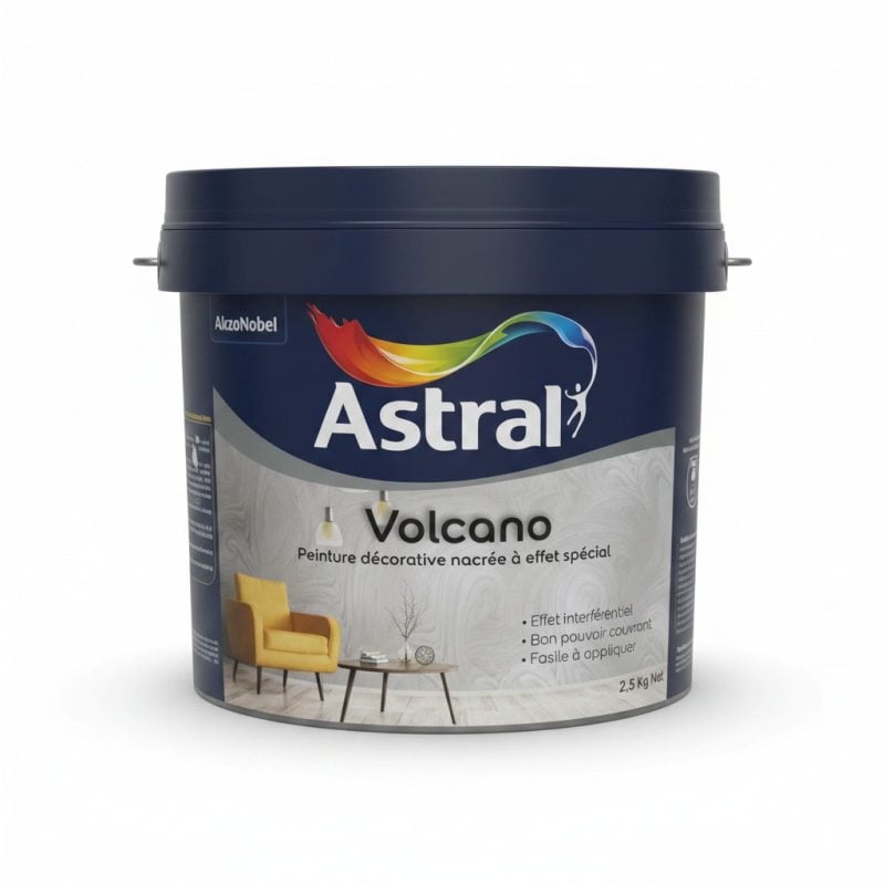 Peinture décorative nacrée Volcano Astral 2,5 kg