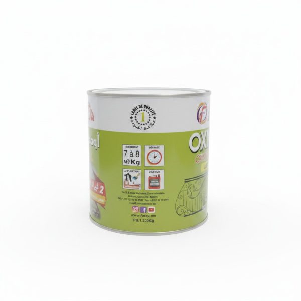 Peinture fer forgé Oximetal Oxyde de Fer Micacé 1,2kg FACOP
