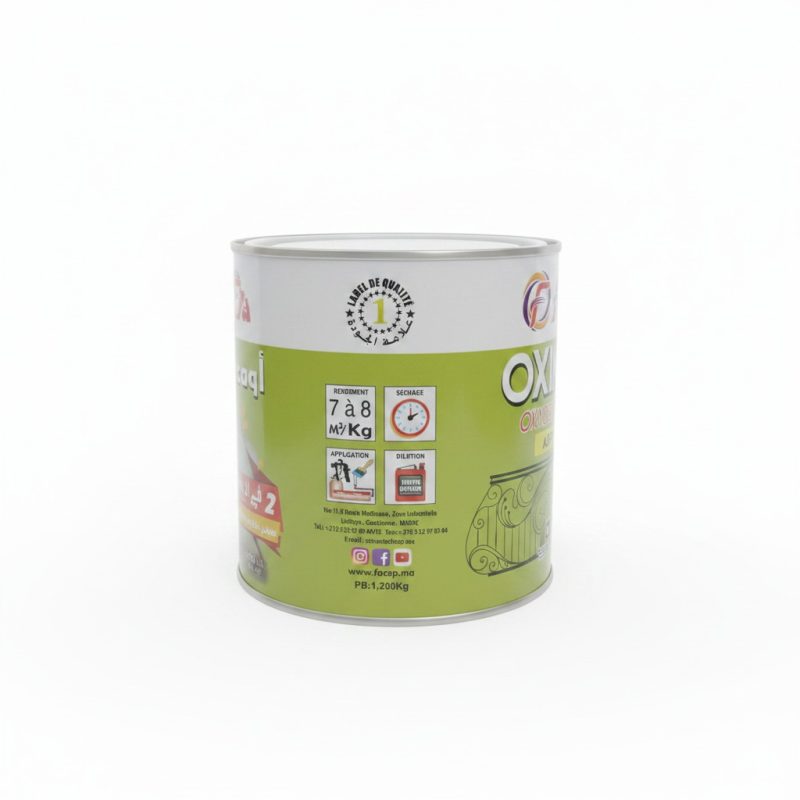 9628901 Peinture fer forgé Oximetal Oxyde de Fer Micacé 1,2kg FACOP