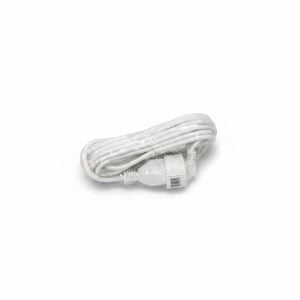 Rallonge Électrique Blanche avec Prise de Terre pour Usage Domestique