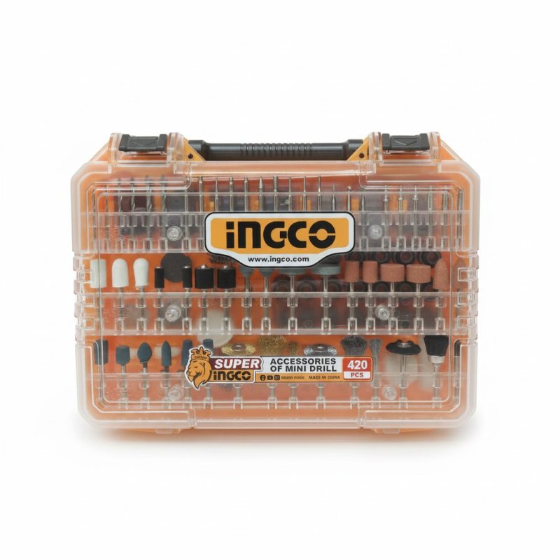Mallette 420 Accessoires pour Mini Perceuse Ingco AKMG4208