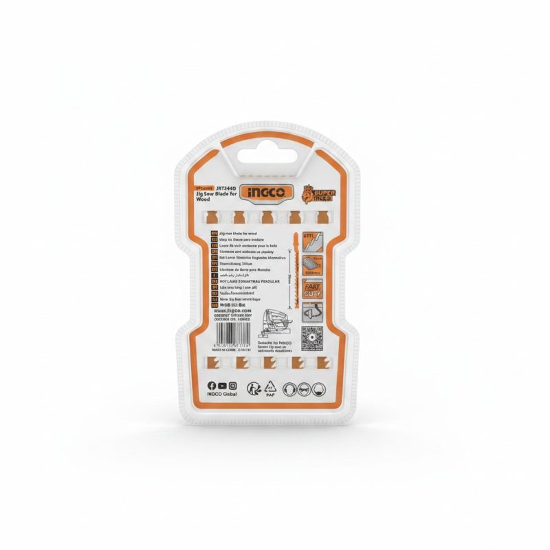 8670141 Lames de scie sauteuse bois JBT244D INGCO (5 pièces)