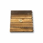 Dalle en bois clipsable pour terrasse et jardin, 5 lattes