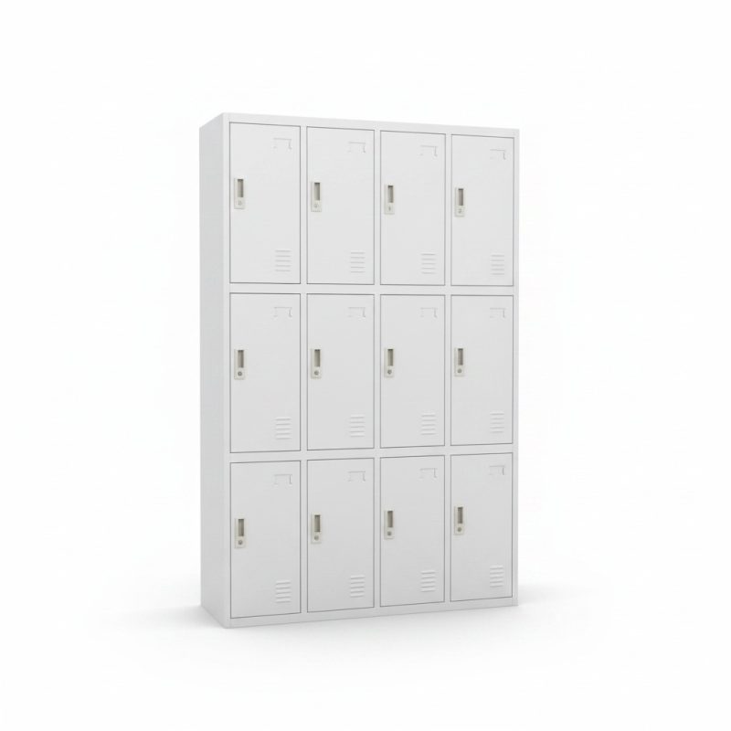Armoire métallique 12 casiers pour rangement sécurisé