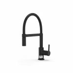 Mitigeur de cuisine Lina Semi Pro Noir Mat Franke