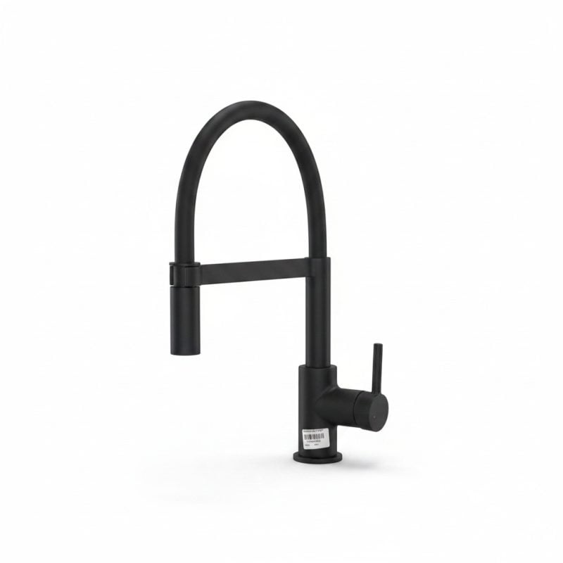 Mitigeur de cuisine Lina Semi Pro Noir Mat Franke