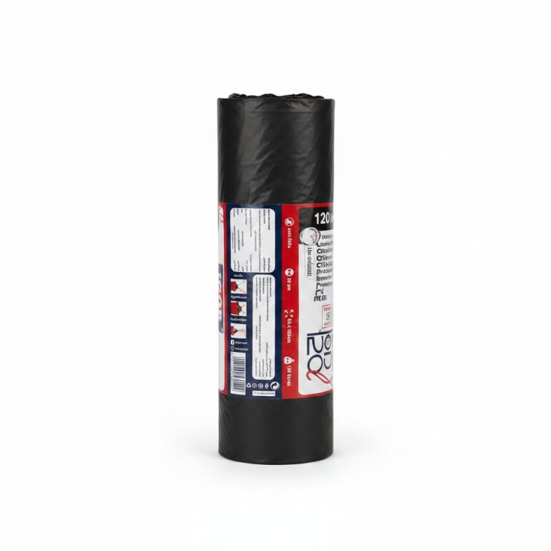 Sacs poubelle 120L noir avec lien coulissant IGOR (x10)