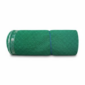 Paillasson vinyle bouclé vert grattant et drainant en rouleau