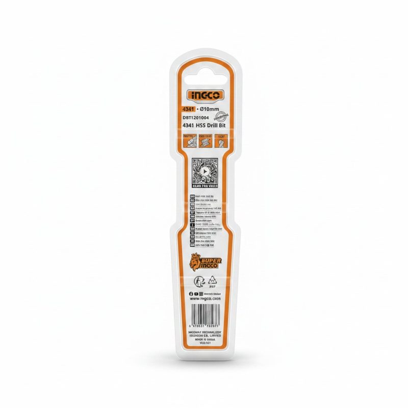 Foret Métal HSS 4341 Ø10mm pour perçage précis INGCO