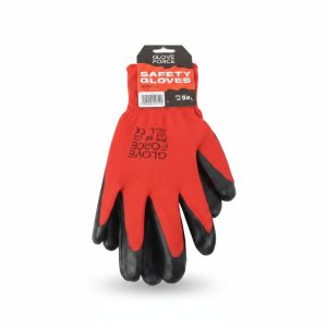 Gants de protection nitrile T9 GLOVE FORCE Rouge/Noir