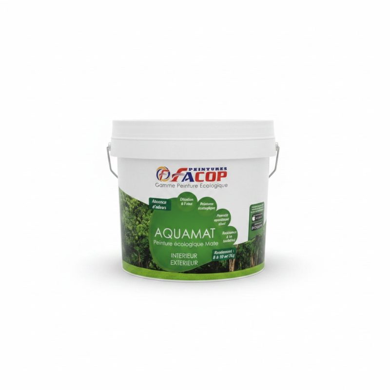 Peinture écologique mate Aquamat Intérieur/Extérieur FACOP