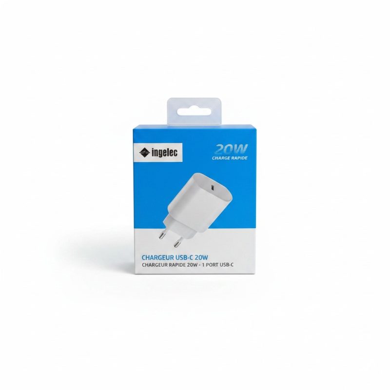 9560141 Chargeur Rapide USBC 20W 1 Port Ingelec
