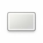 Miroir LED Rectangulaire 60x80 cm Noir pour Salle de Bain