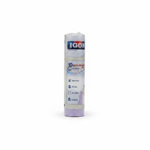 Sacs Poubelle 50L Mauve avec Liens Coulissants IGOR (x10)