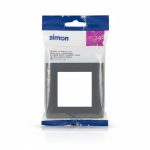 Plaque simple Graphite S24 Simon pour appareillage