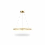 Lustre LED design anneau effet cristal doré GS-D616-1