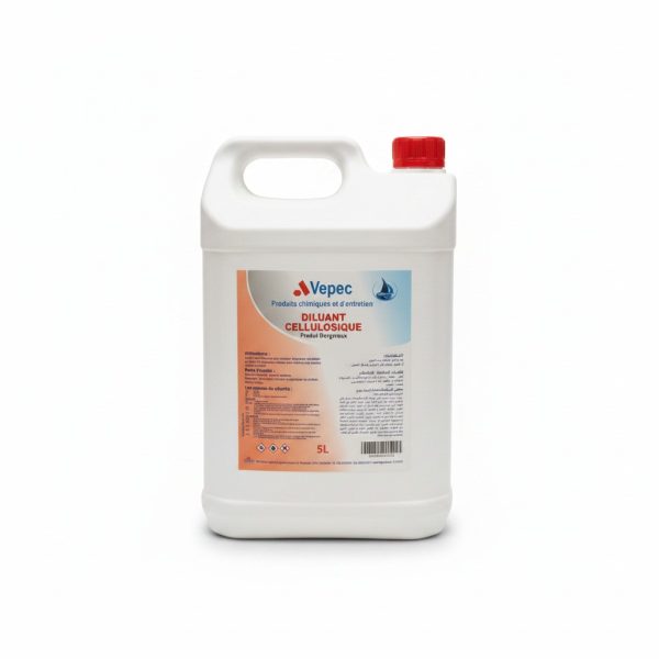Diluant Cellulosique 5L Vepec pour Nettoyage et Peinture