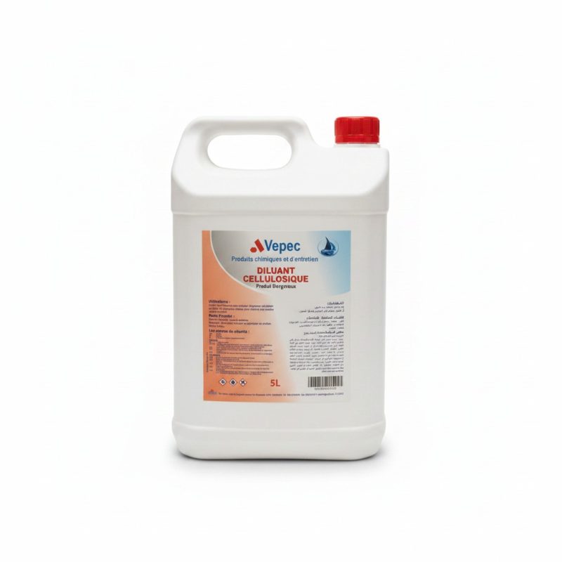 Diluant Cellulosique 5L Vepec pour Nettoyage et Peinture
