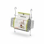 Étagère de Rangement Suspendue 2 Niveaux Chromée Sakura