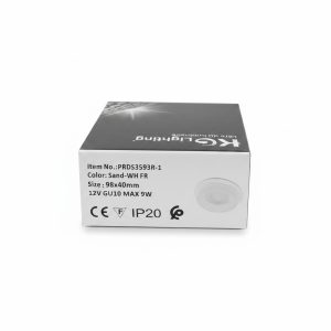 Spot Rond Apparent 12V GU10 Blanc-Sable KG Lighting