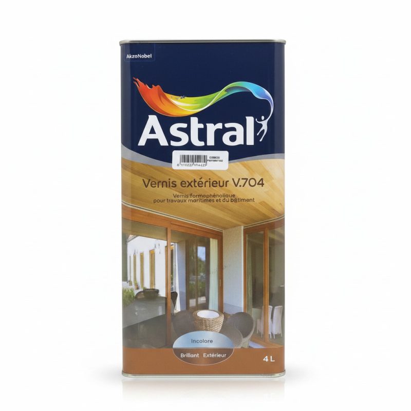 Vernis Extérieur Brillant V.704 Incolore 4L Astral