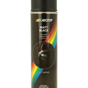 Peinture aérosol noir mat 500 ml MOTIP