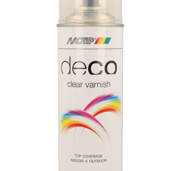Vernis aérosol  laque transparente 150ml MOTIP