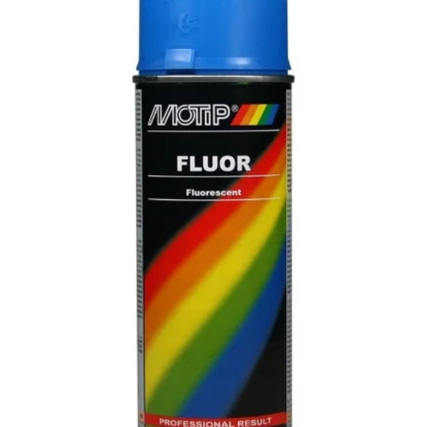 Bombe de peinture bleu fluo 400 ml MOTIP