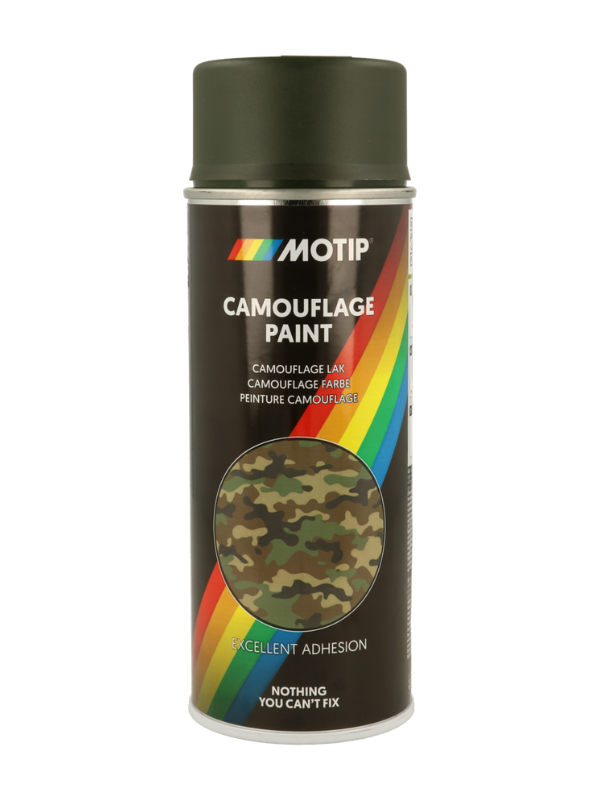 821849 Peinture aérosol camo marron 400 ml MOTIP – Image 1