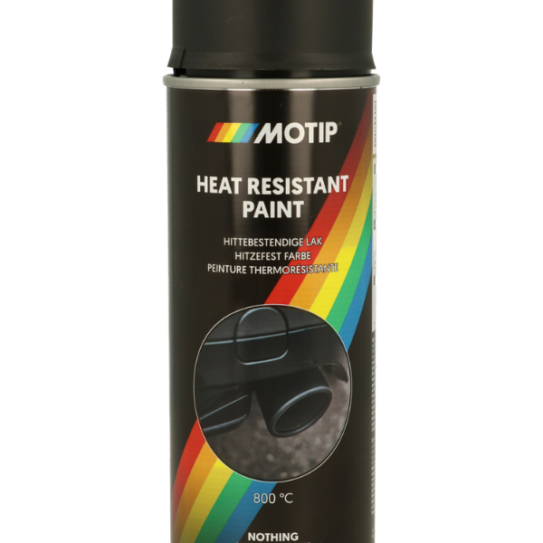 Peinture aérosol haute temperature noir 400ml MOTIP