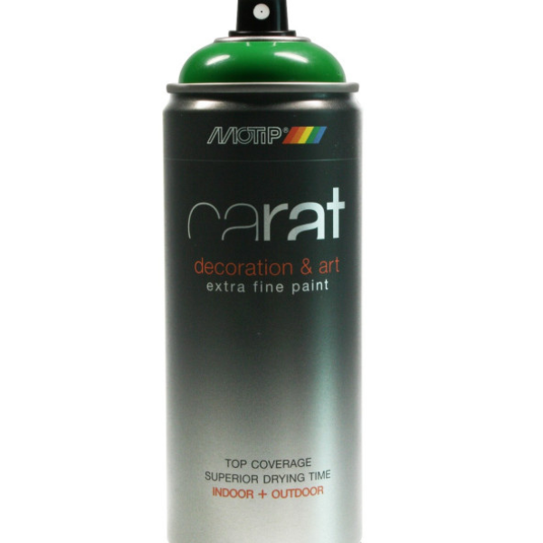 Peinture aérosol Carat Vert Lutece brillante 400mL MOTIP