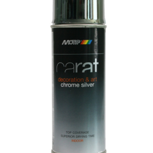 Peinture aérosol en spray carat effet chrome argenté 400 ml MOTIP