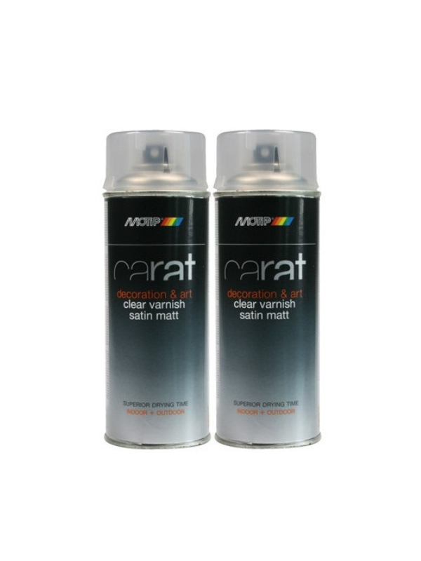 821921 Vernis en spray carat décoration et art transparent satiné 400 ml MOTIP – Image 1