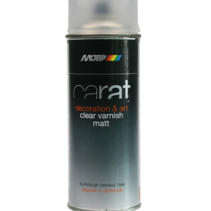 Vernis en spray carat décoration et art transparent mat 400 ml  MOTIP