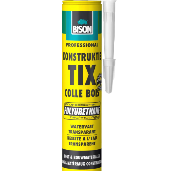 Bison Colle à bois 310 ml transparente