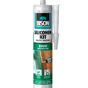 Bison Mastic Silicone construction gris 310ml