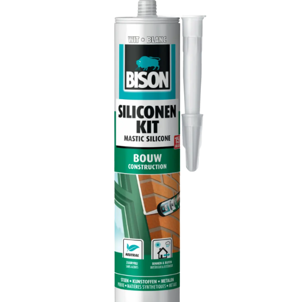 Bison Mastic Silicone construction gris 310ml