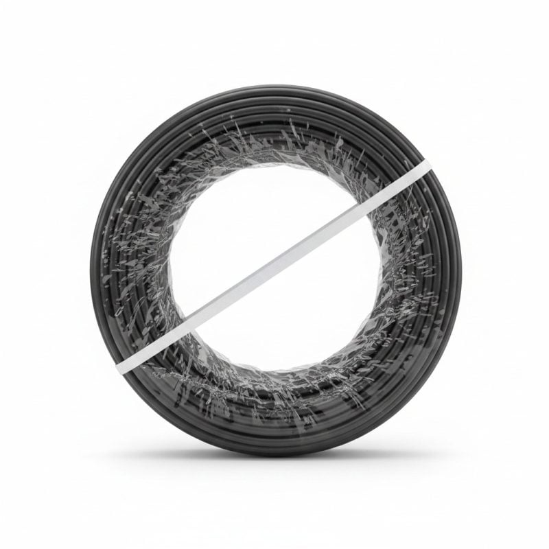 Câble Électrique H07VU 6mm² 100m Noir TUMAG