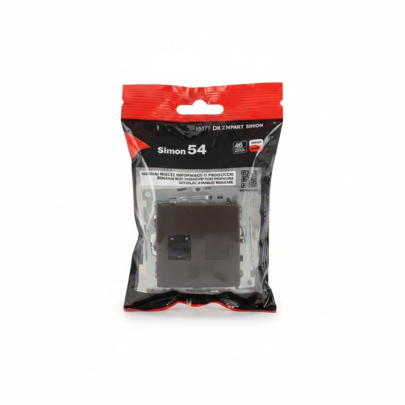 Prise RJ45 Cat.6 UTP Simon 54 avec cachepoussière