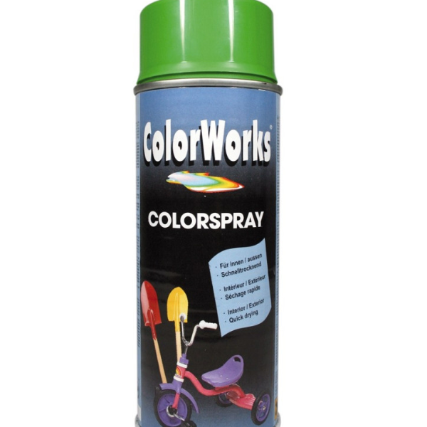 Peinture aérosol en spray  verte satinée 400ml MOTIP