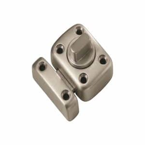 Verrou De Porte À Bouton 620 × 40 Mm Nickelé Mat