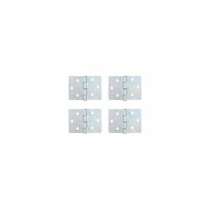 Paumelle Meuble 25X25Mm Acier Zingué 4 Pièces