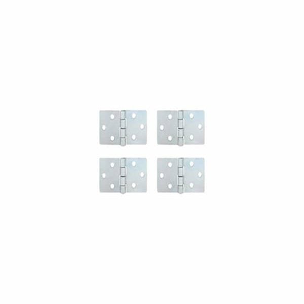 Paumelle Meuble 25X25Mm Acier Zingué 4 Pièces