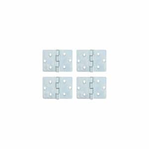 Paumelle Meuble 30X30Mm Acier Zingué 4 Pièces
