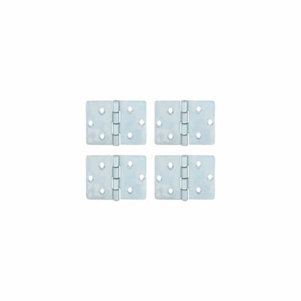 Paumelle Meuble 30X30Mm Acier Zingué 4 Pièces