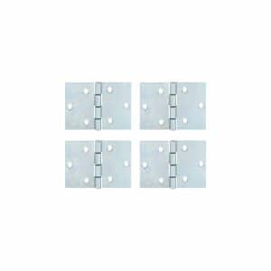 Paumelle Meuble 40X40 Mm Acier Zingué 4 Pièces