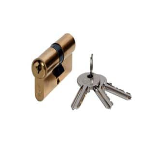 Cylindre De Serrure En Laiton 60 Mm 3 Clés