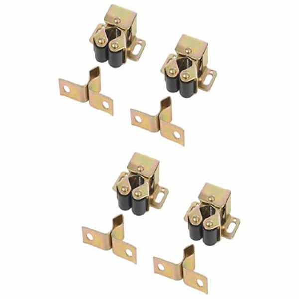 Lot De 4 Loqueteaux De Fermeture Finition Zingué Jaune