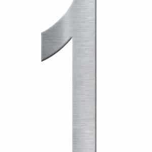 Numéro 1 En Inox 80 Mm
