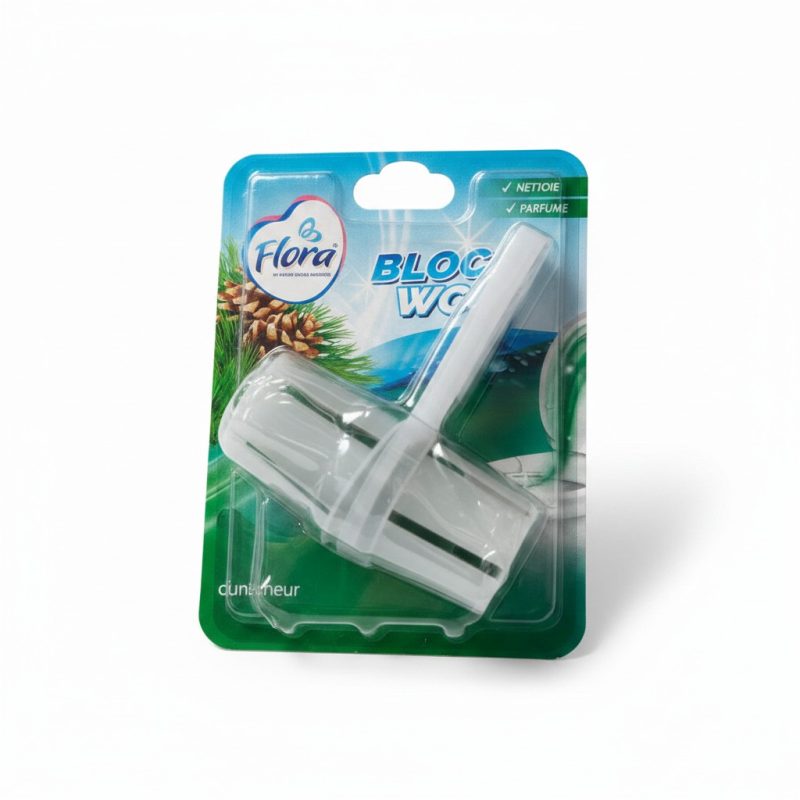 Bloc WC Nettoyant et Parfumé Senteur Pin 40g Flora